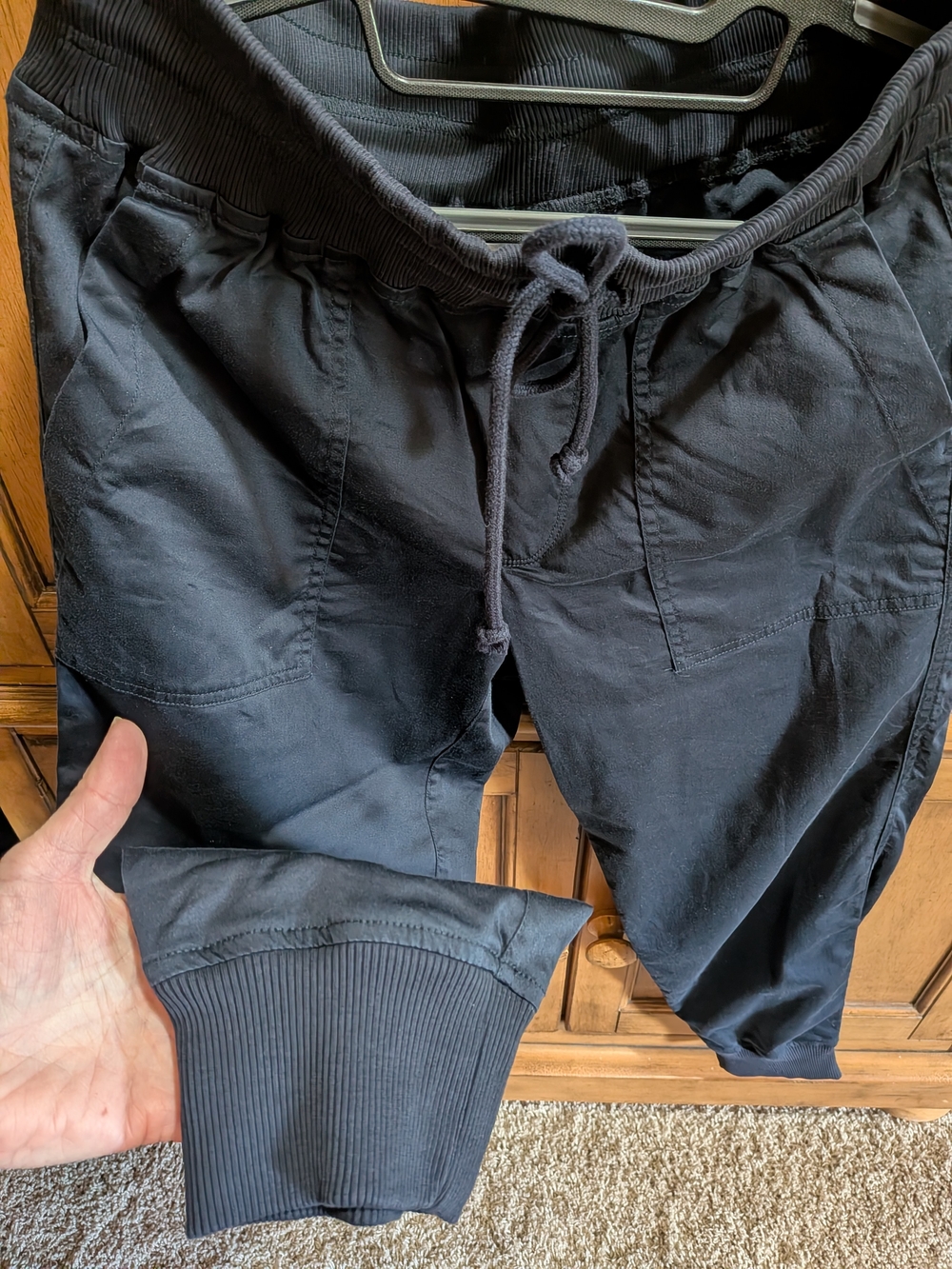 Lou & Grey Navy Blue Drawstring Waist Joggers